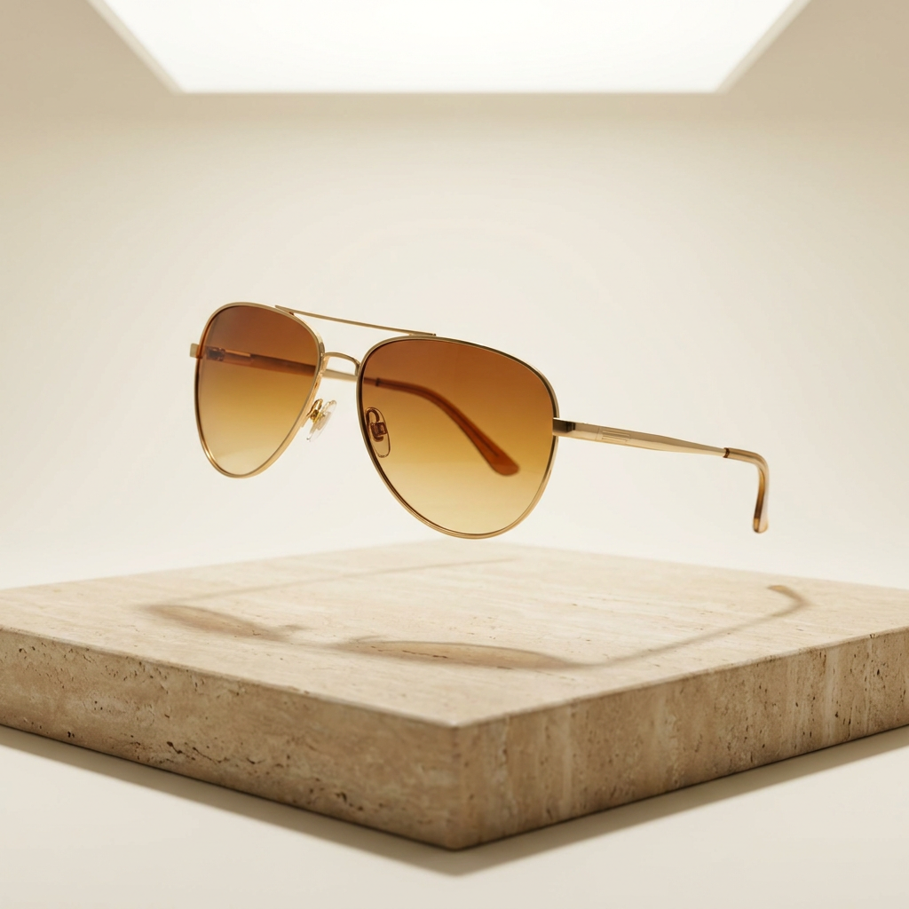 The Aurum — gold aviator sunglasses