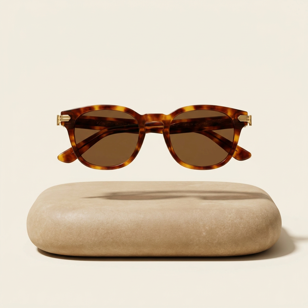 The Amber — tortoiseshell acetate sunglasses